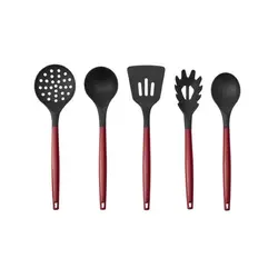 سرویس چاقو و تخته برش 12 پارچه کاراجا Gusto زرشکی