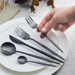 سرویس قاشق و چنگال 30 پارچه کاراجا Orion مشکی