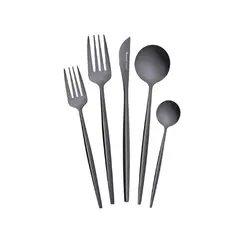 سرویس قاشق و چنگال 30 پارچه کاراجا Orion مشکی