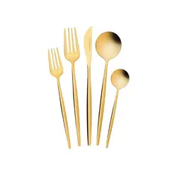 سرویس قاشق و چنگال 30 پارچه کاراجا Orion طلایی براق