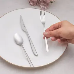 سرویس قاشق و چنگال شیرینی خوری 18 پارچه امسان Bello