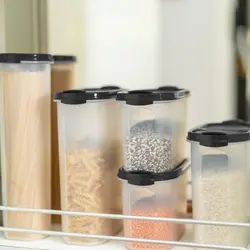 ظرف نگهدارنده ماکارونی تاپه ور Oval مشکی حجم 1100 میلی