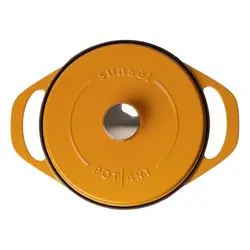 قابلمه چدنی پوت آرت سایز 26 زرد