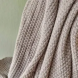 پتو بافتنی یک نفره کاراجاهوم Basic خاکستری