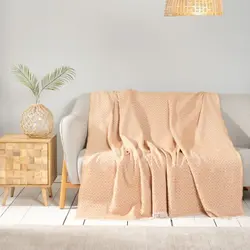 پتو رو مبلی کاراجاهوم Bety خردلی 210×170 سانتی