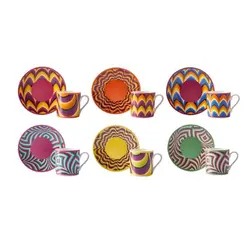 ست قهوه خوری ۶ نفره کاراجا Hipnoz چند رنگ 80 میلی