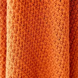 پتو بافتنی یک نفره کاراجاهوم Basic آجری