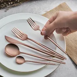 سرویس قاشق و چنگال 30 پارچه کاراجا Orion رزگلد