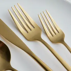 سرویس قاشق و چنگال 30 پارچه کاراجا Orion طلایی مات
