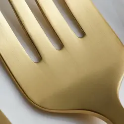 سرویس قاشق و چنگال 30 پارچه کاراجا Orion طلایی مات