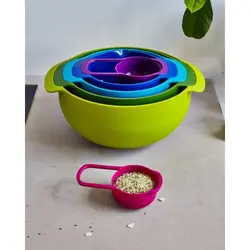 ست کاسه و پیمانه ۹ پارچه جوزف جوزف 40031 Nest Plus