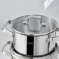 سرویس قابلمه استیل 8 پارچه کاراجا Noa PowerSteel 316