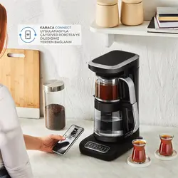 چایساز و قهوه ساز سخنگو کاراجا Caysever Robotea Pro Connect نقره ای