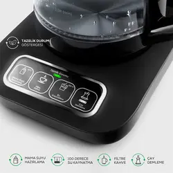 چایساز و قهوه ساز سخنگو کاراجا Caysever Robotea Pro Connect نقره ای