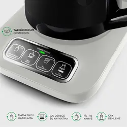 چایساز و قهوه ساز سخنگو کاراجا Caysever Robotea Pro کرم