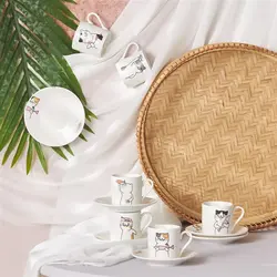 ست قهوه خوری ۶ نفره کاراجا Kedili چند رنگ 80 میلی