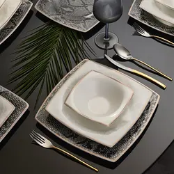 سرویس صبحانه خوری 26 پارچه 6 نفره کاراجا Fine Pearl Sahmeran