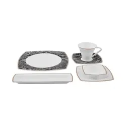 سرویس صبحانه خوری 26 پارچه 6 نفره کاراجا Fine Pearl Sahmeran