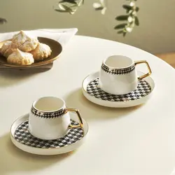 قهوه خوری ۲ نفره کاراجا Kazayagı حجم 90 میلی
