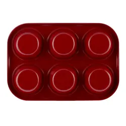 قالب کیک مافین ۶ تایی کاراجا Rossana قرمز