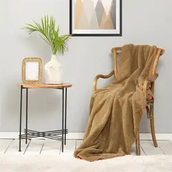 پتو تلویزیون کاراجاهوم Faye سبز 160×115 سانتی