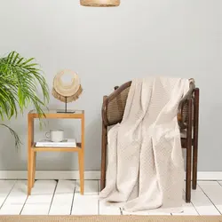 پتو رو مبلی کاراجاهوم Bety بژ 170×130 سانتی