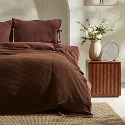پتو تریکو دو نفره کاراجاهوم Element قهوه ای