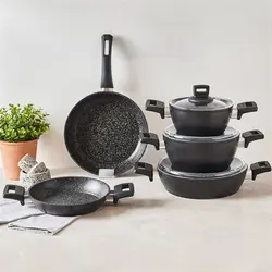 سرویس قابلمه 8 پارچه کاراجا Biogranit Power مشکی