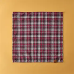 دستمال گردن سگ کاراجاهوم Gingham قرمز