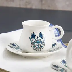 ست قهوه خوری ۶ نفره کاراجا Bursa چند رنگ 90 میلی