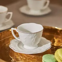 ست قهوه خوری ۶ نفره کاراجا Peyami سفید 80 میلی