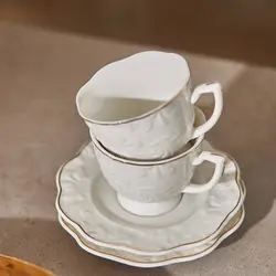 ست قهوه خوری ۶ نفره کاراجا Peyami سفید 80 میلی
