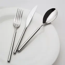 سرویس قاشق و چنگال 84 پارچه ۱۲ نفره ژومبو 6000 Roller نقره ای همراه با جعبه