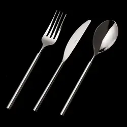 سرویس قاشق و چنگال 84 پارچه ۱۲ نفره ژومبو 6000 Roller نقره ای همراه با جعبه