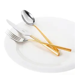 سرویس قاشق و چنگال 84 پارچه ۱۲ نفره ژومبو 1001 طلایی همراه با جعبه