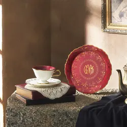 ست فنجان چای خوری پیش دستی دو نفره کاراجا Cumhuriyet Yuzyılı