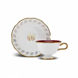 ست فنجان چای خوری پیش دستی دو نفره کاراجا Cumhuriyet Yuzyılı