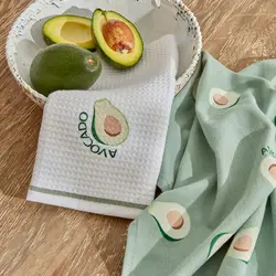 حوله آشپزخانه ۲ عددی کاراجاهوم Avocado سبز