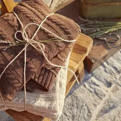 پتو رو دوشی کاراجاهوم Conner قهوه ای