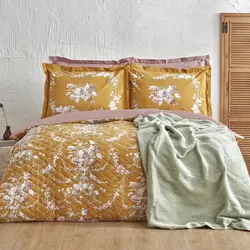 سرویس کاور لحاف و پتو دو نفره کاراجا Petra سبز