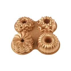 قالب کیک ۴ عددی امسان Griss One Four طلایی