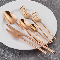 سرویس قاشق و چنگال 84 پارچه ۱۲ نفره ژومبو 5500 همراه با جعبه برنز