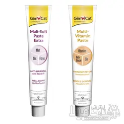 مالت گربه نرم 100 گرمی و مولتی ویتامین گربه 100 گرمی جیم کت | تامیلا
