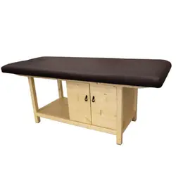 تخت فیشیال و ماساژ کمد دار پایه ثابت چوبی ریلکس Relax Facial szf k10