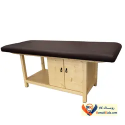تخت فیشیال و ماساژ کمد دار پایه ثابت چوبی ریلکس Relax Facial szf k10