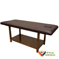 تخت فیشیال و ماساژ پایه ثابت چوبی ریلکس Relax Facial szf h10