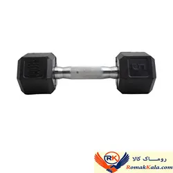 دمبل شش ضلعی وزن 5 کیلوگرم بسته 2 عددی