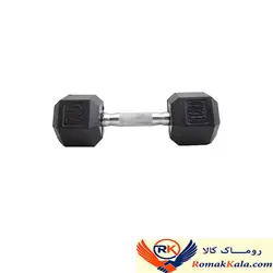دمبل شش ضلعی وزن 7.5 کیلوگرم بسته 2 عددی