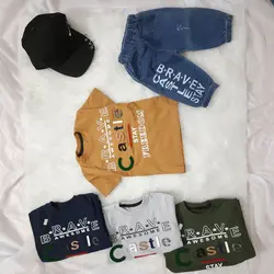 تیشرت شلوارک پسرانه نخی تابستانه ۱ ساله تا۷ ساله