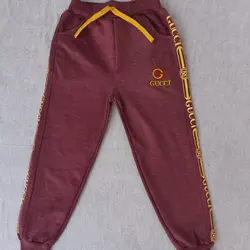 شلوار ملانژ راحتی پسرانه کمرکشی و جیبدار